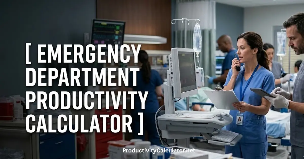 Emergency Department Productivity Calculator