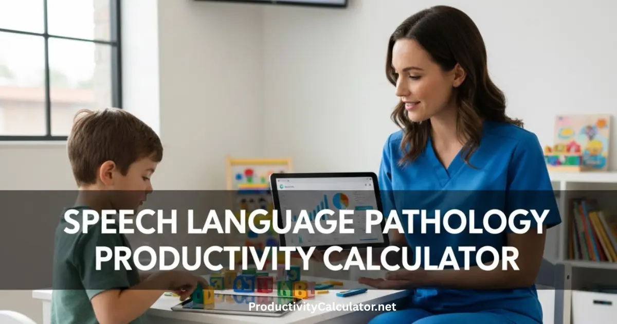 Speech Language Pathology Productivity Calculator